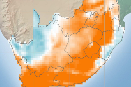 South Africa Wind Anomaly Map June 2023 ArcVera Renewables