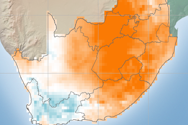 South Africa Wind Anomaly Map July Arcvera Renewables