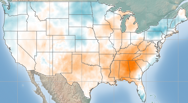 Usa Solar Anomaly Map August Arcvera Renewables