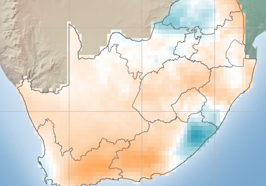 South Africa Solar Anomaly Map December Arcvera Renewables