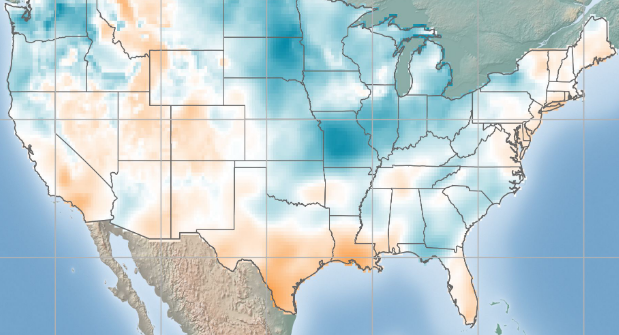 USA - Solar Anomaly Map - January 2021 | ArcVera Renewables