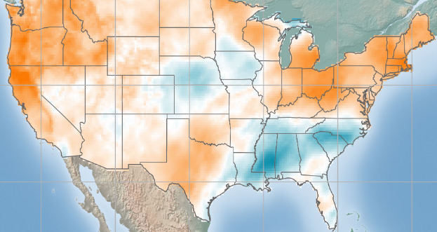 USA - Solar Anomaly Map - March 2021 | ArcVera Renewables