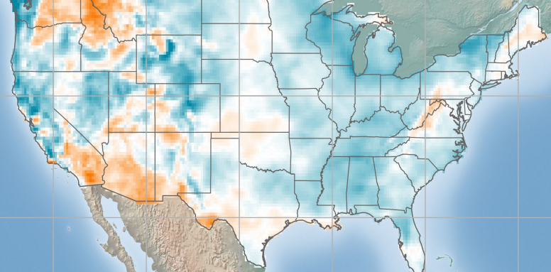 USA - Wind Anomaly Map - April 2021 | ArcVera Renewables