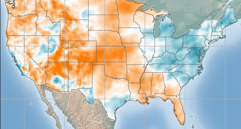 USA - Wind Anomaly Map - August 2021 | ArcVera Renewables