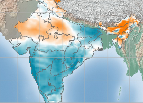 India - Wind Anomaly Map - August 2021 | ArcVera Renewables