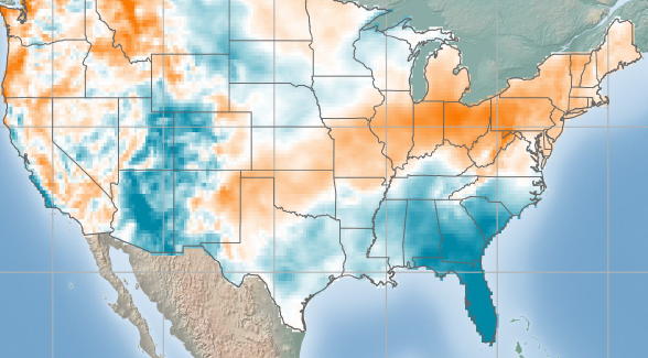 USA - Wind Anomaly Map - September 2021 | ArcVera Renewables