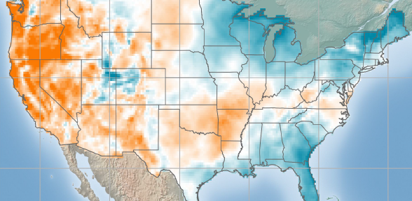 USA - Wind Anomaly Map - October 2021 | ArcVera Renewables