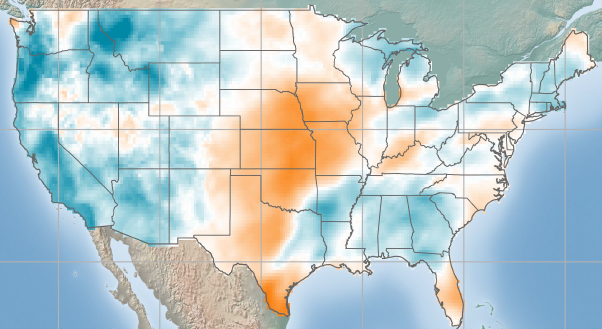 USA - Solar Anomaly Map - December 2021 | ArcVera Renewables