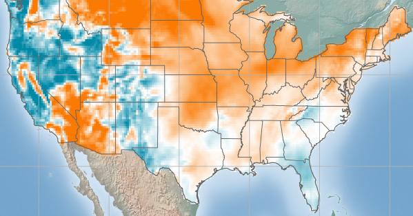 USA - Wind Anomaly Map - February 2022 | ArcVera Renewables