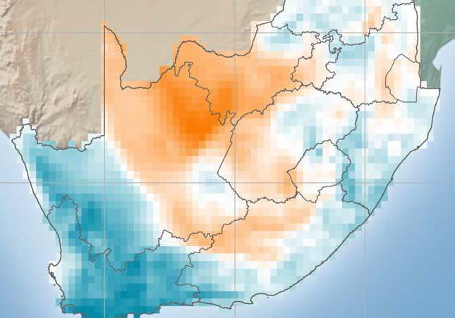 wind map of south africa