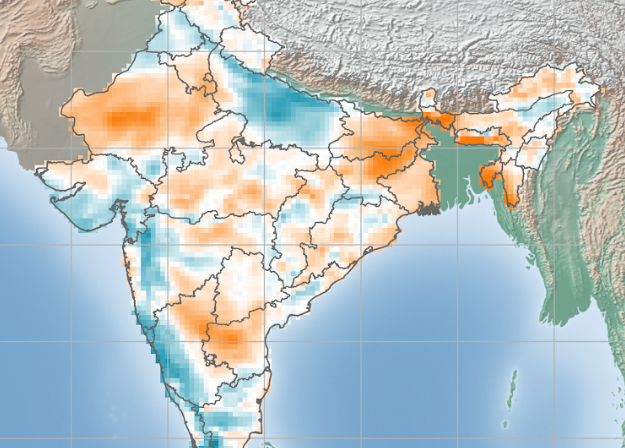 India - Wind Anomaly Map - October 2023 | ArcVera Renewables