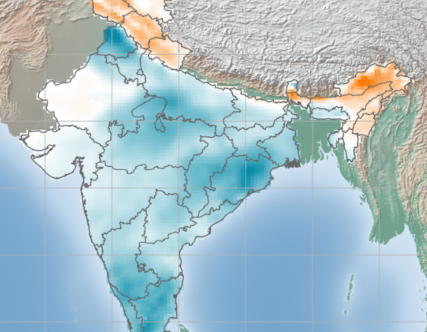 India Solar January 2024 Map 
