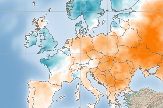 Europe - Solar Anomaly Map - July 2024 | ArcVera Renewables